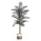 8ft. Golden Cane Palm Tree in Handmade Natural Cotton Planter
